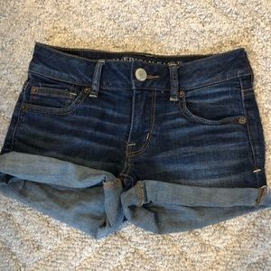 Denim shorts